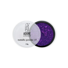 ADORE. Metallic Powder #07, 0.5 g. Металева втирка, бузково-рожева #1