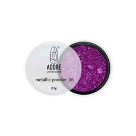 ADORE. Metallic Powder #06, 0.5 g. Металева втирка, фіолетова #1