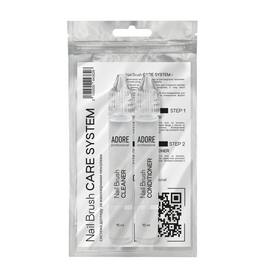 ADORE. Nail Brush CARE SYSTEM, 2*15 ml, Система догляду за пензлями #1