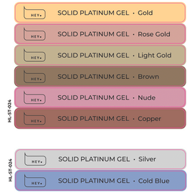 HEYLOVE. Набір наклейок для демонстраційних тіпс. Solid Platinum Gel #1