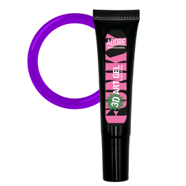 ADORE. 3D Funky Art Gel, №18, Violet vitrage,15 ml. Гель для об'ємних дизайнів, фіалковий вітраж #1