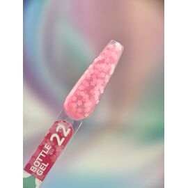 You Are Cute. Bottle Gel #22, 5 ml, рідкий гель з білими квіточками #2