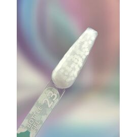 You Are Cute. Bottle Gel #23, 5 ml, рідкий гель з білими квіточками #2