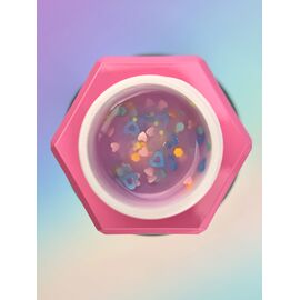 You Are Cute. Builder Gel #25, 15 ml, гель для нарощування з кольоровими сердечками #2