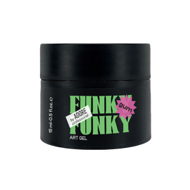 ADORE. Art Gel "Funky Gum", 15 ml. Гель для об'ємних дизайнів в банці, прозорий #1