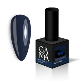 GA&MA. Gel polish, Max Color #013 Black Blue, 10 ml, гель-лак #1