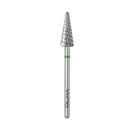 Ülka. Carbide nail bit, cone, green, Ø 6 mm / роб. частина 15 mm, Фреза твердосплавна "Конус" зелена #2