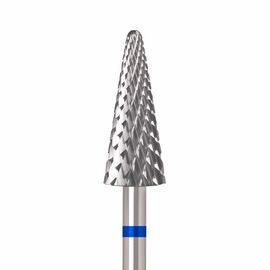 Ülka. Carbide nail bit, cone, blue, Ø 6 mm / роб. частина 15 mm, Фреза твердосплавна "Конус" синя #1