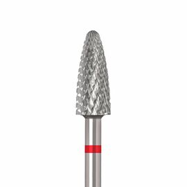 Ülka. Carbide nail bit, corn, red, Ø 5 mm / роб. частина 13 mm, Фреза твердосплавна "Кукурудза" червона #1