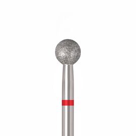 Ülka. Diamond nail bit, ball, red, Ø 5 mm, Фреза алмазна "Куля" червона #1