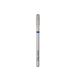 Ülka. Diamond nail bit, cylinder, blue, Ø 3 mm / роб. частина 10 mm, Фреза алмазна "Циліндр" синя, заокруглена #2
