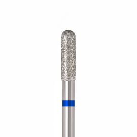 Ülka. Diamond nail bit, cylinder, blue, Ø 3 mm / роб. частина 10 mm, Фреза алмазна "Циліндр" синя, заокруглена #1