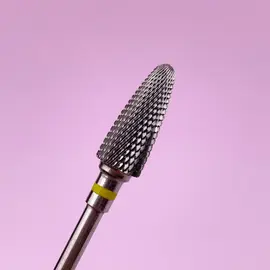LUNAmoon. Carbide nail bit, corn, yellow, Фреза твердосплавна "Кукурудза", жовта, Ø 5 mm #2