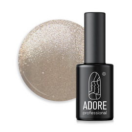 ADORE. Cat's Eye Gel Polish, #E-05, 8 ml. Нюдовий гель-лак "котяче око", коричнево-бежевий #1