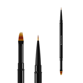 STALEKS. Manicure brush liner and Gradient brush, Expert 7 mm та 11 mm. Пензлик-лайнер та для градієнту двосторонній #1