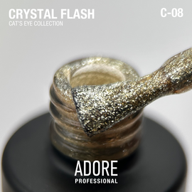 ADORE. Cat's Eye Gel Polish, #C-08, 8 ml. Світловідбиваючий гель-лак "котяче око",  золото #2