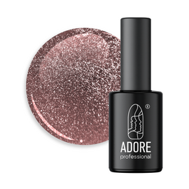 ADORE. Cat's Eye Gel Polish, #C-09, 8 ml. Світловідбиваючий гель-лак "котяче око", каштановий #1