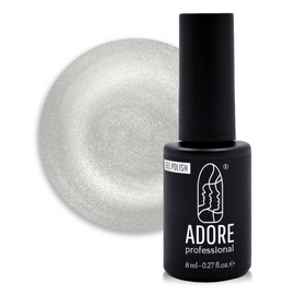 ADORE. Cat's Eye Gel Polish, #M-05, 8 ml. Гель-лак "котяче око" на вітражній основі, кришталевий циркон #1