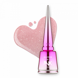 PINX. Liquid builder gel "Bubulove", 8 ml, #005. Гель для укріплення та вирівнювання з шимером #1