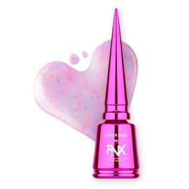 PINX. Cover Base "Candyland",  #002, 8 ml. Кольорова база з кольоровими частинками #1