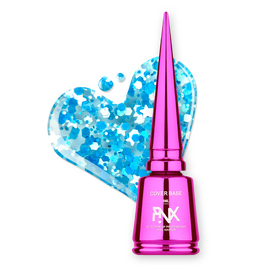 PINX. Cover Base "Starlight",  #003, 8 ml. Прозора база з кольоровими частинками #1