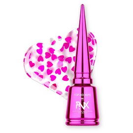 PINX. No Wipe Top, "Lovecore", 8 ml. Густий топ з рожевими сердечками #1