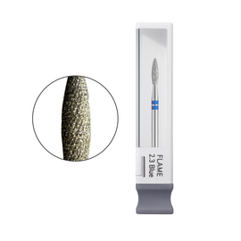 GA&MA. Carbide Pro nail drill bit, Flame, Blue. Фреза алмазна "Полум'я", синя, Ø 2.3 мм #1