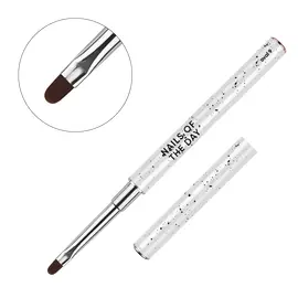 NOTN. Professional Brush Oval, 9 mm, професійний пензлик для викладки гелю, плоский овал #1