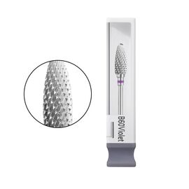 GA&MA. Carbide Max nail drill bit, B60Violet. Фреза твердосплавна "Кукурудза", фіолетова, Ø 6 мм #1