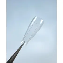 LUNAmoon. Top nail forms, Short Almond, 120 шт. Верхні форми для нарощування, короткий мигдаль #2