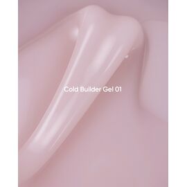 NOTD Cold Builder gel #01, 15 ml, молочно-рожевий гель для нарощування нігтів #2