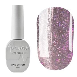SAGA. Cat's Eye Gel Polish "Cat Shine", #08, 10 ml. Гель-лак "Котяче око" #2