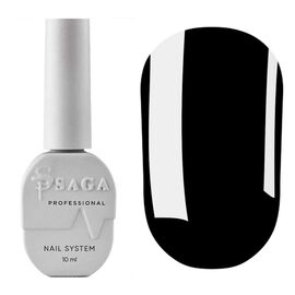 SAGA. No Wipe Color Top, Black, 10 ml. Топ без липкого шару, чорний #1