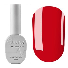 SAGA. No Wipe Color Top, Red, 10 ml. Топ без липкого шару, червоний #1