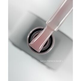 SAGA. French base, #01, 10 ml. Камуфлююча база #1