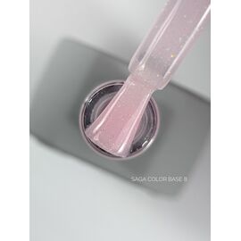 SAGA. Color base, #08, 10 ml. Кольорова база з шимером #1