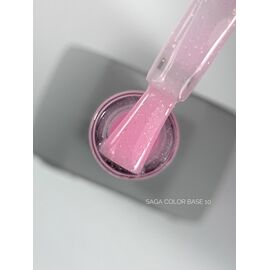 SAGA. Color base, #10, 10 ml. Кольорова база з шимером #1
