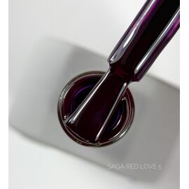 SAGA. Gel Polish "Love Red", #05, 10 ml. Гель-лак #2