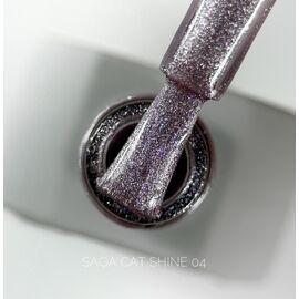 SAGA. Cat's Eye Gel Polish "Cat Shine", #04, 10 ml. Гель-лак "Котяче око" #1