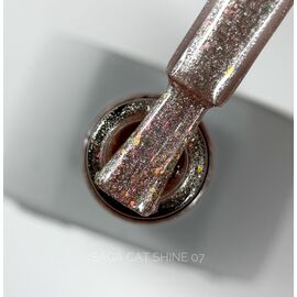 SAGA. Cat's Eye Gel Polish "Cat Shine", #07, 10 ml. Гель-лак "Котяче око" #1
