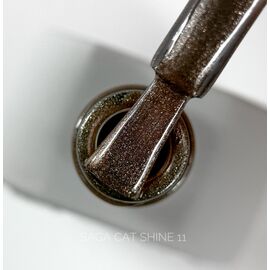 SAGA. Cat's Eye Gel Polish "Cat Shine", #11, 10 ml. Гель-лак "Котяче око" #1