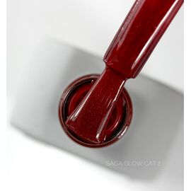 SAGA. Cat's Eye Gel Polish "Glow Cat", #02, 10 ml. Гель-лак "Котяче око" #1