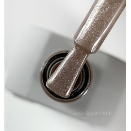 SAGA. Cat's Eye Gel Polish "Glow Cat", #06, 10 ml. Гель-лак "Котяче око" #1