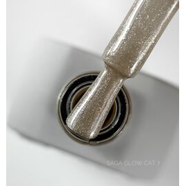 SAGA. Cat's Eye Gel Polish "Glow Cat", #07, 10 ml. Гель-лак "Котяче око" #1