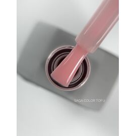 SAGA. Color Top, no wipe, #2, 10 ml. Кольоровий топ без липкого шару #1