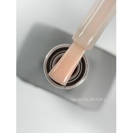 SAGA. Color Top, no wipe, #3, 10 ml. Кольоровий топ без липкого шару #1