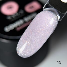 SAGA. Shimmer base, #13, 15 ml. Кольорова база з шимером #2
