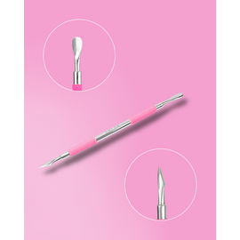 EDLEN. Spatula, Pink L-10. Лопатка для манікюру (пушер округлий вузький, топірець) #1