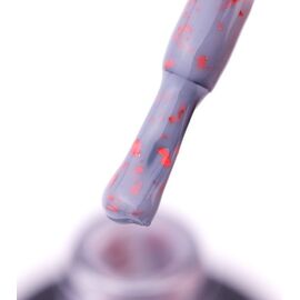 SAGA. Leaf base, #16, 10 ml. Кольорова база із червоною поталлю #2