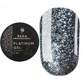 SAGA. Platinum Paint Gel, #04, 5 g. Гель-фарба з поталлю #1